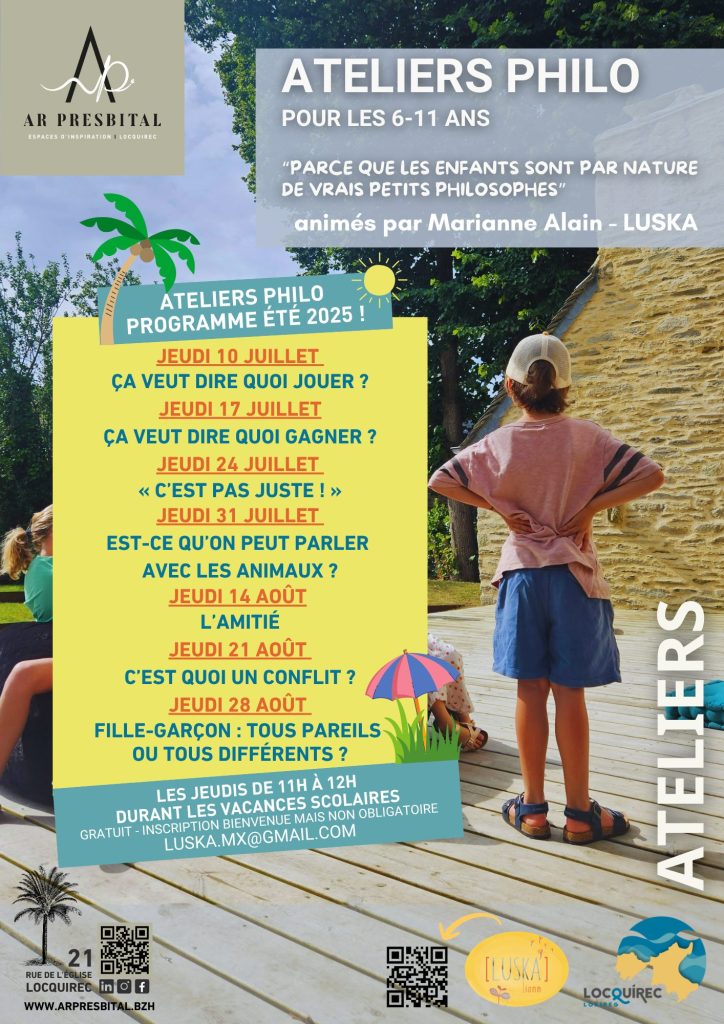 ATELIERS PHILO de l'été