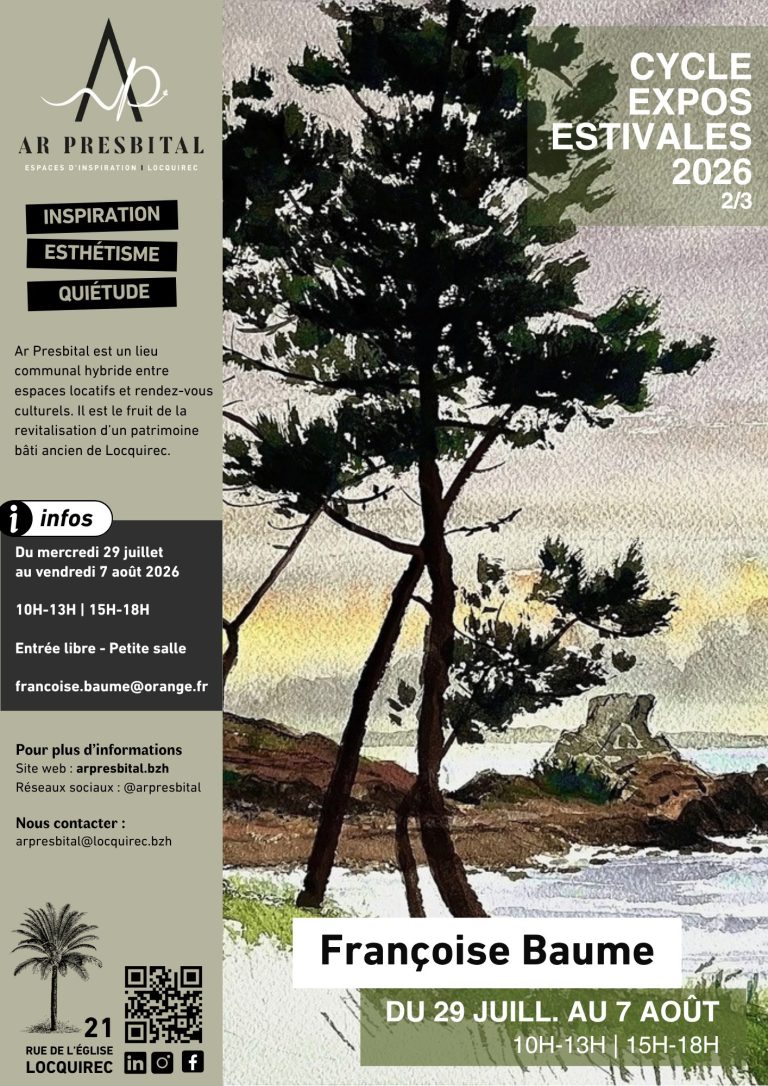 EXPOSITION ENCRE DE CHINE & AQUARELLE AVEC FRANÇOISE BAUME