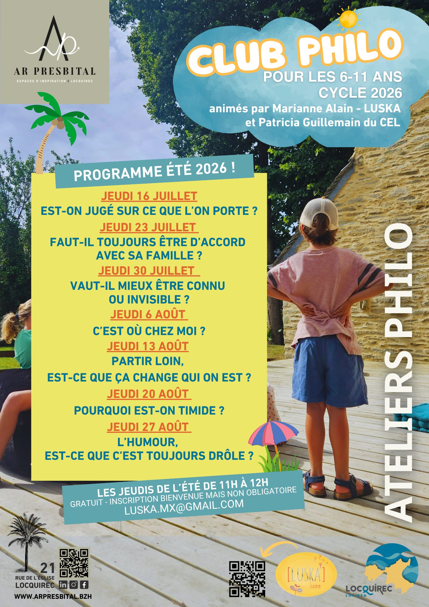 CLUB PHILO DE L'ÉTÉ !