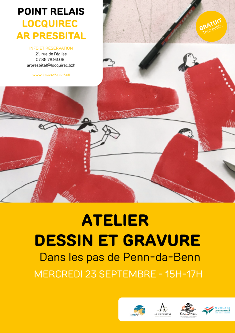 ATELIER DESSIN & GRAVURE « Dans les pas de Penn-da-Benn »
